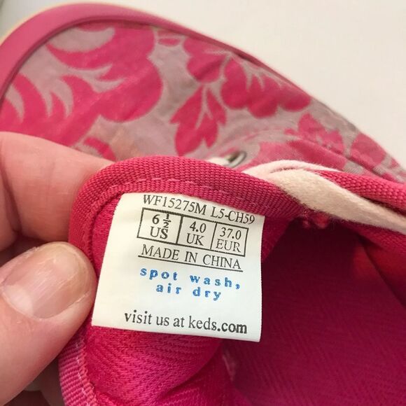 Y2K Glittery Floral Keds sz 6.5 - Picture 9 of 10